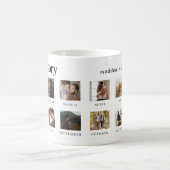 Personalisiertes Foto Text Moderne Paare Liebe Kaffeetasse (Mittel)