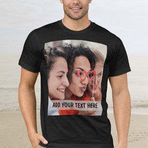 Personalisiertes Foto & Text oder Name T-Shirt