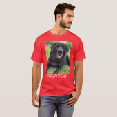 Personalisiertes Foto Text Rot T-Shirt (Vorne ganz)