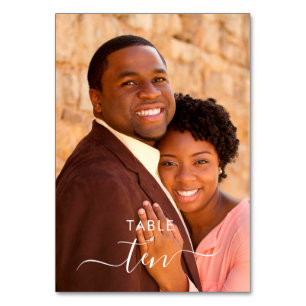 Personalisiertes Foto Tischnummer