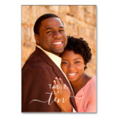 Personalisiertes Foto Tischnummer (Vorderseite)