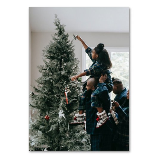 Personalisiertes Foto Tischnummer (Vorderseite)