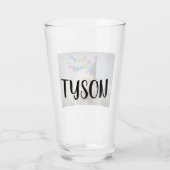 Personalisiertes Foto Trinkglas Glas (Rückseite)