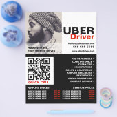Personalisiertes Foto, Uber-Treiber - Preisliste Flyer (Einzeln)