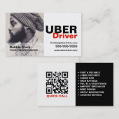 Personalisiertes Foto, Uber-Treiber Visitenkarte (Vorne/Hinten)