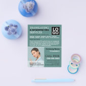 Personalisiertes Foto, Übersetzer und Dolmetscher Flyer (Einzeln)