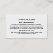 Personalisiertes Foto, Übersetzer und Dolmetscher Visitenkarte (Rückseite)