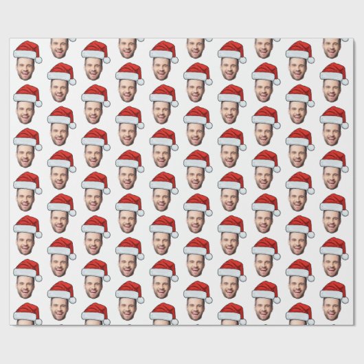 Personalisiertes Foto-Umschlagpapier, Weihnachtsma Geschenkpapier (Flach)
