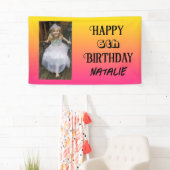 Personalisiertes Foto und Alter glücklich Geburtst Banner (Insitu)