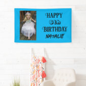 Personalisiertes Foto und Alter glücklich Geburtst Banner (Insitu)