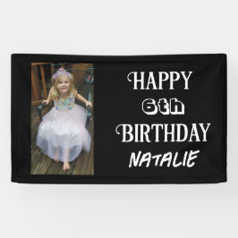 Personalisiertes Foto und Alter glücklich Geburtst Banner