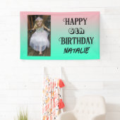 Personalisiertes Foto und Alter glücklich Geburtst Banner (Insitu)