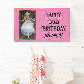 Personalisiertes Foto und Alter glücklich Geburtst Banner (Insitu)