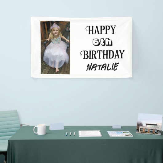 Personalisiertes Foto und Alter glücklich Geburtst Banner (Messeveranstaltung)
