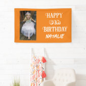 Personalisiertes Foto und Alter glücklich Geburtst Banner (Insitu)