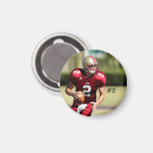 Personalisiertes Foto und Anzahl Magnet (Vorderseite/Rückseite)