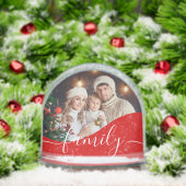 Personalisiertes Foto und benutzerdefinierter Text Schneekugeln (Weihnachten)