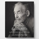 Personalisiertes Foto und Botschaft auf dem Aasens Fotoplatte (Vorderseite)