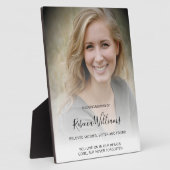 Personalisiertes Foto und Botschaft auf dem Aasens Fotoplatte (Seite)