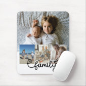 Personalisiertes Foto und Familientext mit Herz Mousepad (Mit Mouse)