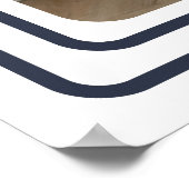 Personalisiertes Foto und Farbgrenzen Poster (Ecke)