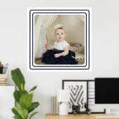 Personalisiertes Foto und Farbgrenzen Poster (Heimbüro)