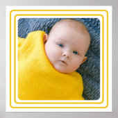 Personalisiertes Foto und Farbgrenzen Poster (Vorne)