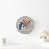 Personalisiertes Foto und Foto Runde Wanduhr (Zuhause)