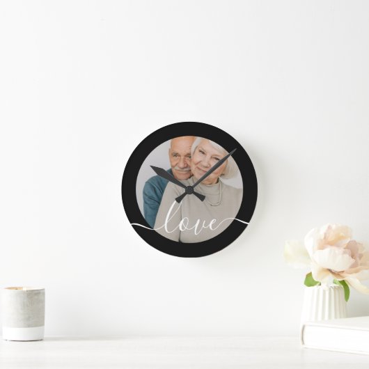 Personalisiertes Foto und Foto Runde Wanduhr (Zuhause)