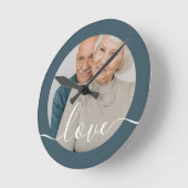 Personalisiertes Foto und Foto Runde Wanduhr (Winkel)