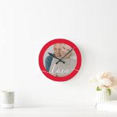 Personalisiertes Foto und Foto Runde Wanduhr (Zuhause)