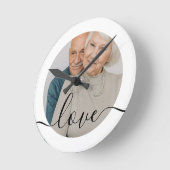 Personalisiertes Foto und Foto Runde Wanduhr (Winkel)