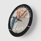 Personalisiertes Foto und Foto Runde Wanduhr (Winkel)