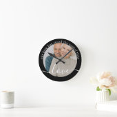 Personalisiertes Foto und Foto Runde Wanduhr (Zuhause)