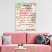 Personalisiertes Foto und Gedicht Leinwanddruck (Insitu (Wohnzimmer))