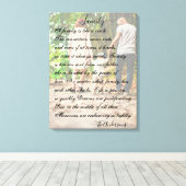 Personalisiertes Foto und Gedicht Leinwanddruck (Insitu (Holzboden))