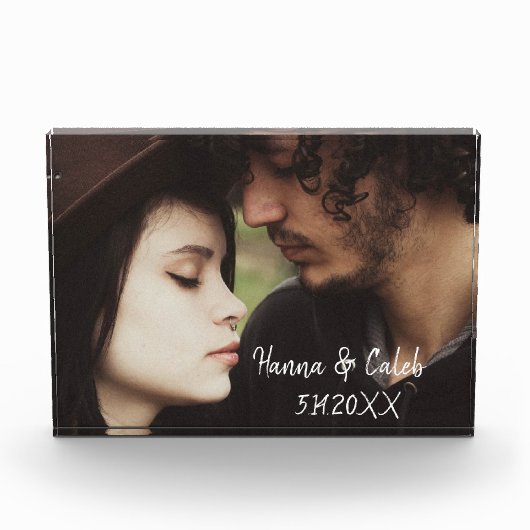 Personalisiertes Foto und Hochzeitstag Jahrestag (Vorderseite)