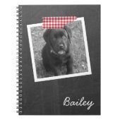 Personalisiertes Foto- und Imitat-Band anpassbar Notizblock (Vorderseite)