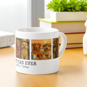 Personalisiertes Foto und Liebe Herz Bester Hund Espressotasse