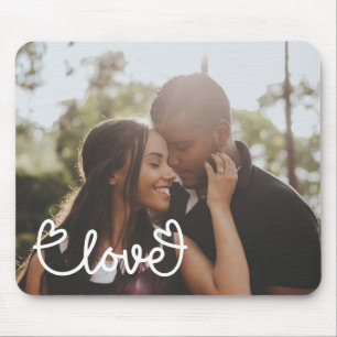 Personalisiertes Foto und Liebe mit Herz Mousepad