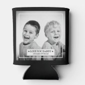 Personalisiertes Foto und Meldung Dosenkühler (Rückseite)