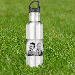 Personalisiertes Foto und Meldung Edelstahlflasche<br><div class="desc">Diese Wasserflasche ist einfach mit Ihren Fotos und Nachrichten,  die Option,  3 Fotos und 2 persönliche Nachrichten haben,  angepasst. wäre ein gutes Geschenk für jeden Anlaß.</div>