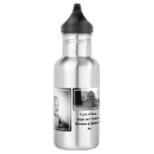 Personalisiertes Foto und Meldung Edelstahlflasche (Rechts)