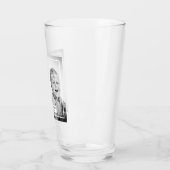 Personalisiertes Foto und Meldung Glas (Links)