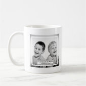 Personalisiertes Foto und Meldung Kaffeetasse (Links)