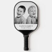 Personalisiertes Foto und Meldung Pickleball Schläger (Vorderseite)