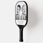 Personalisiertes Foto und Meldung Pickleball Schläger (Links)