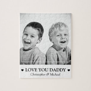 Personalisiertes Foto und Meldung Puzzle