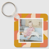 Personalisiertes Foto und Muster Schlüsselanhänger (Vorderseite)