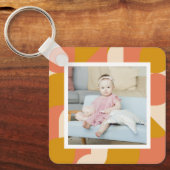 Personalisiertes Foto und Muster Schlüsselanhänger (Vorderseite)